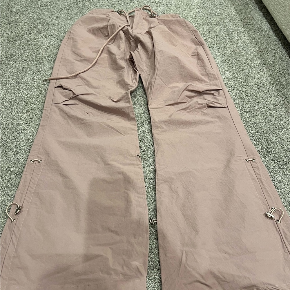 Pink cargo pants